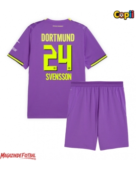 Borussia Dortmund Daniel Svensson #24 Echipament de Fotbal Replică 2026-27 Copii Treilea (+ Șorturi)